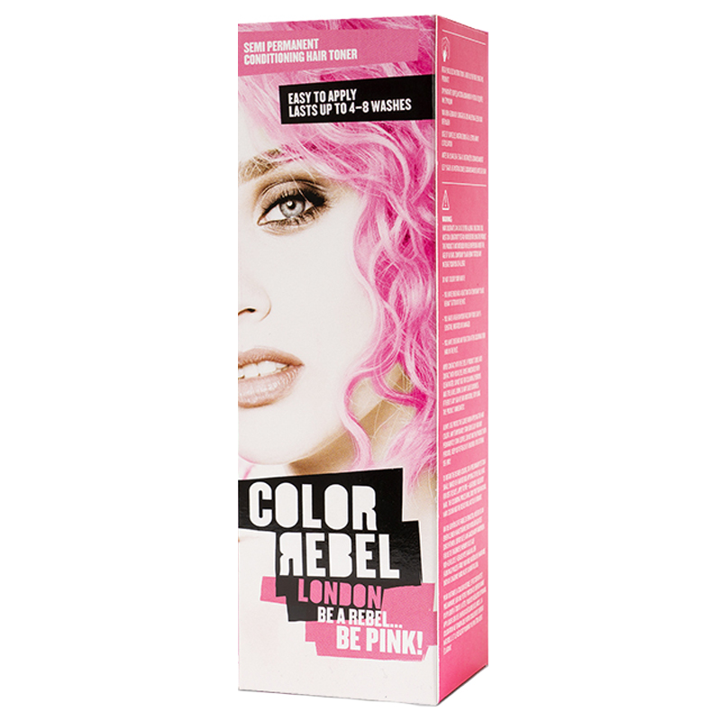 Color Rebel London Parabensiz & Amonyaksız Yarı Kalıcı Saç Boyası Pembe 100 ml